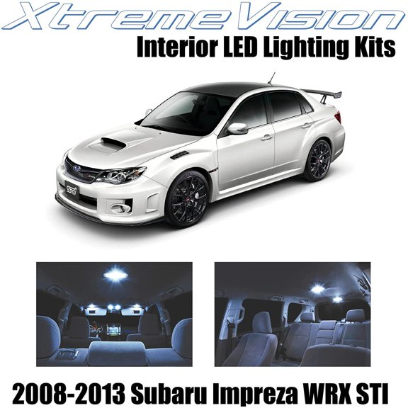 XtremeVision Interior LED for Subaru Impreza WRX STI Sedan 2008-2013 6 pcs Cool White Interior LED Kit + Installation Tool