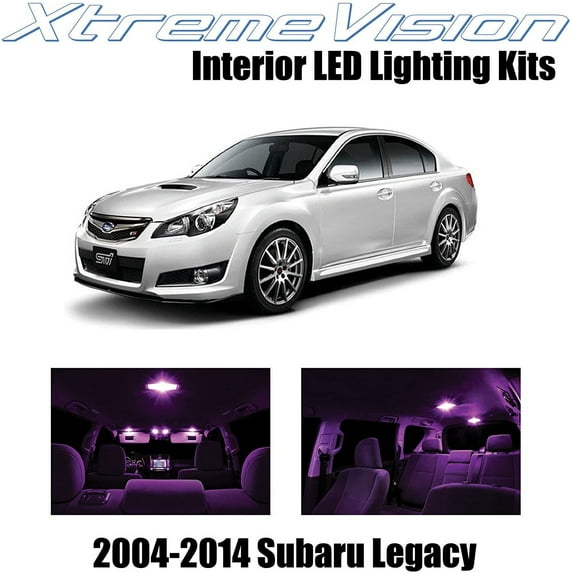 XtremeVision Interior LED for Subaru Legacy 2004-2014 8 pcs Pink Interior LED Kit + Installation Tool