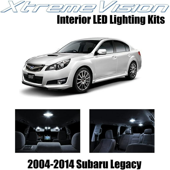XtremeVision Interior LED for Subaru Legacy 2004-2014 8 pcs Pure White Interior LED Kit + Installation Tool