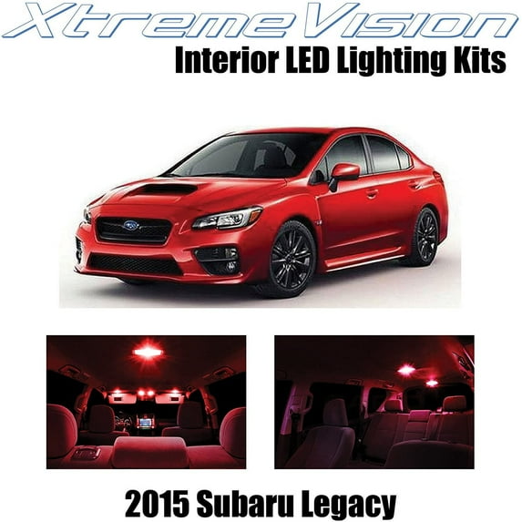 XtremeVision Interior LED for Subaru Legacy 2015+ 12 pcs Red Interior LED Kit + Installation Tool