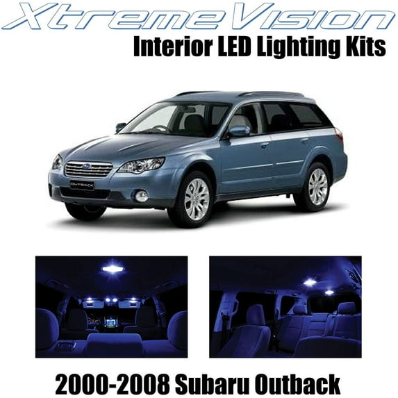XtremeVision Interior LED for Subaru Outback 2000-2008 10 pcs Blue Interior LED Kit + Installation Tool