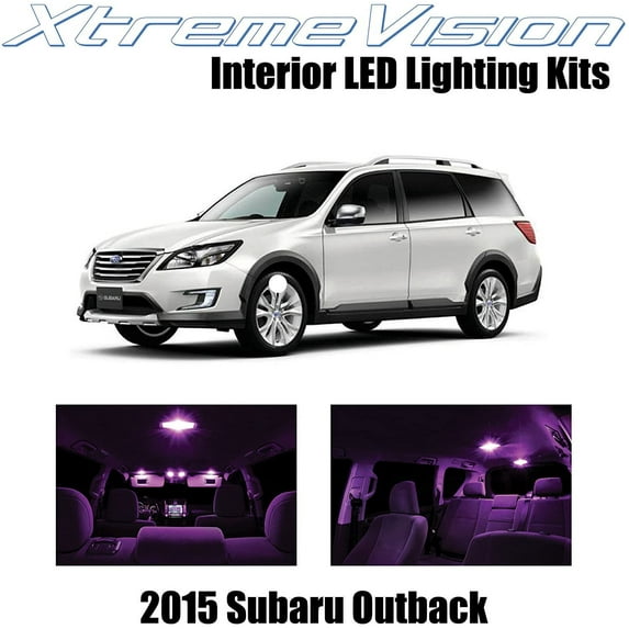 XtremeVision Interior LED for Subaru Outback 2015+ 12 pcs Pink Interior LED Kit + Installation Tool