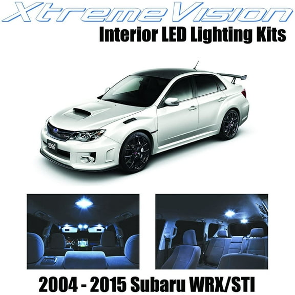 XtremeVision Interior LED for Subaru WRX STI 2004-2015 6 Pieces Cool White Interior LED Kit + Installation Tool