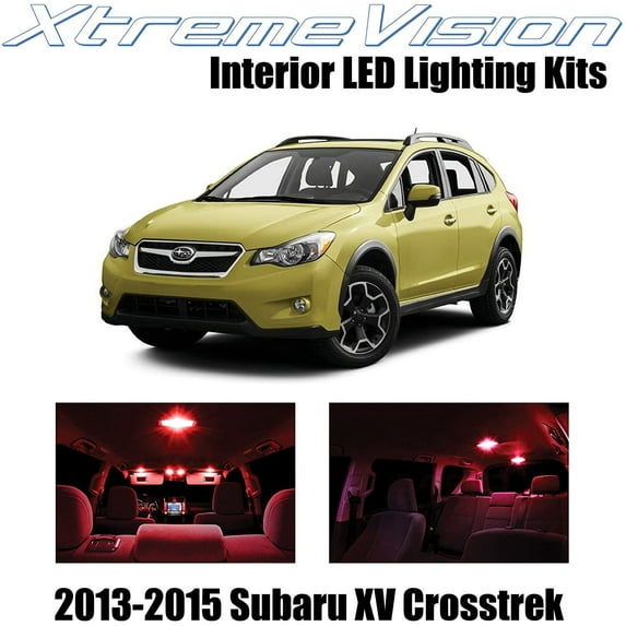 XtremeVision Interior LED for Subaru XV Crosstrek 2013-2015 6 pcs Red Interior LED Kit + Installation Tool