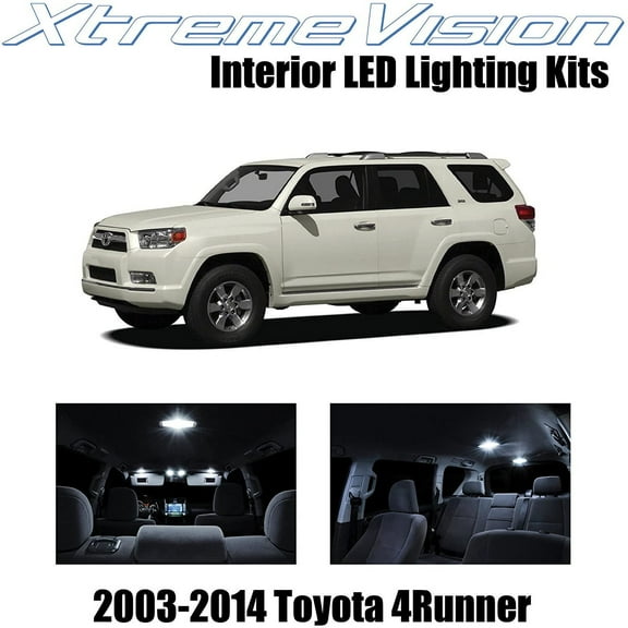 XtremeVision Interior LED for Toyota 4Runner 2003-2014 12 pcs Pure White Interior LED Kit + Installation Tool