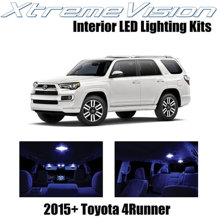 XtremeVision Interior LED for Toyota 4Runner 2015+ 13 pcs Blue Interior LED Kit + Installation Tool