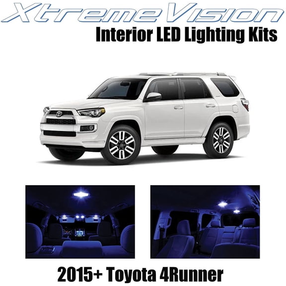 XtremeVision Interior LED for Toyota 4Runner 2015+ 13 pcs Blue Interior LED Kit + Installation Tool