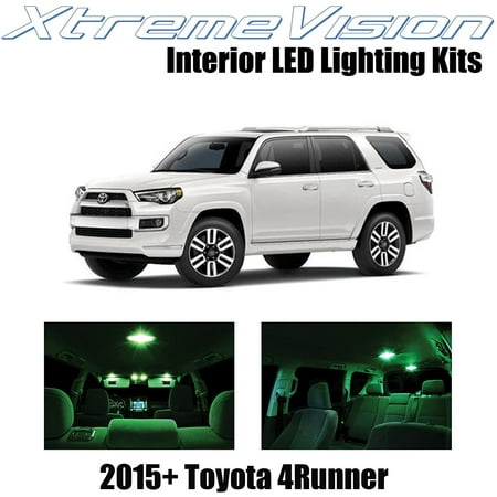 XtremeVision Interior LED for Toyota 4Runner 2015+ 13 pcs Green Interior LED Kit + Installation Tool