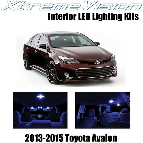 XtremeVision Interior LED for Toyota Avalon 2013-2015 6 pcs Blue Interior LED Kit + Installation Tool