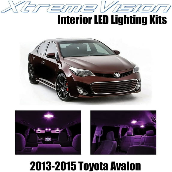 XtremeVision Interior LED for Toyota Avalon 2013-2015 6 pcs Pink Interior LED Kit + Installation Tool
