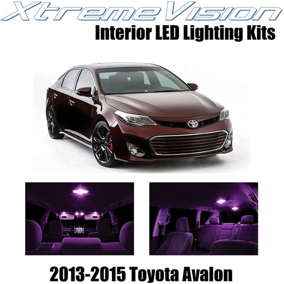 XtremeVision Interior LED for Toyota Avalon 2013-2015 6 pcs Pink Interior LED Kit + Installation Tool