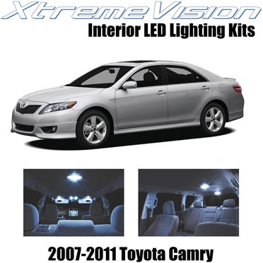 14-Piece White LED Interior Light Kit For Toyota Camry (2012-2024) – Includes Installation Tool