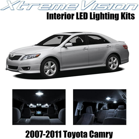 XtremeVision Interior LED for Toyota Camry 2007-2011 12 pcs Pure White Interior LED Kit + Installation Tool