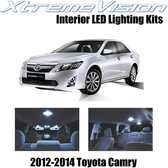 XtremeVision Interior LED for Toyota Camry 2012-2014 14 pcs Cool White Interior LED Kit + Installation Tool