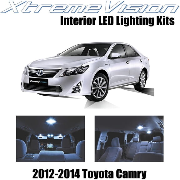 XtremeVision Interior LED for Toyota Camry 2012-2014 14 pcs Cool White Interior LED Kit + Installation Tool