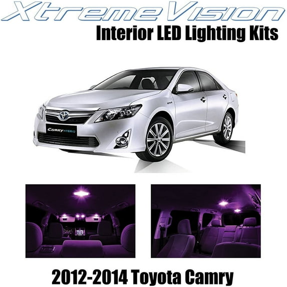 XtremeVision Interior LED for Toyota Camry 2012-2014 14 pcs Pink Interior LED Kit + Installation Tool
