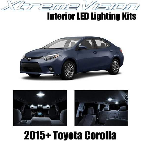 XtremeVision Interior LED for Toyota Corolla 2015+ 6 pcs Pure White Interior LED Kit + Installation Tool