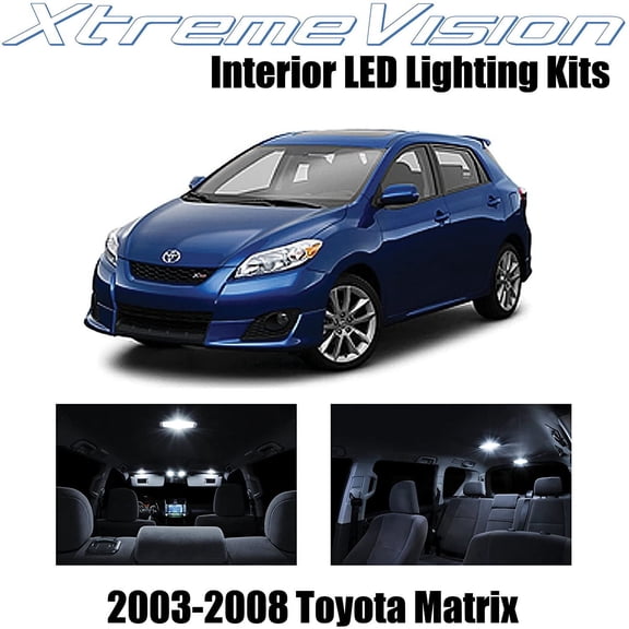 XtremeVision Interior LED for Toyota Matrix 2003-2008 6 pcs Pure White Interior LED Kit + Installation Tool