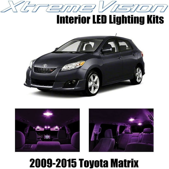 XtremeVision Interior LED for Toyota Matrix 2009-2015 6 pcs Pink Interior LED Kit + Installation Tool
