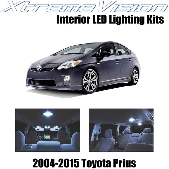 XtremeVision Interior LED for Toyota Prius 2004-2015 8 pcs Cool White Interior LED Kit + Installation Tool