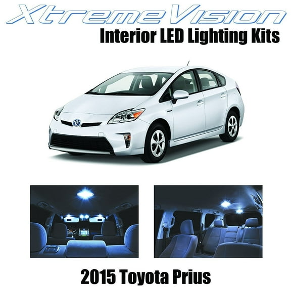 XtremeVision Interior LED for Toyota Prius 2015 10 Pieces Cool White Interior LED Kit Package+ Installation Tool Update to 2016 Model