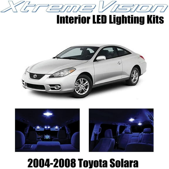 XtremeVision Interior LED for Toyota Solara 2004-2008 3 pcs Blue Interior LED Kit + Installation Tool
