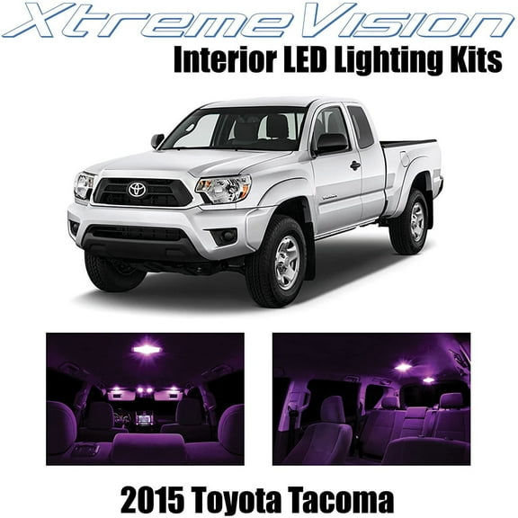 XtremeVision Interior LED for Toyota Tacoma 2015+ 7 pcs Pink Interior LED Kit + Installation Tool Tool
