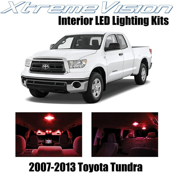 XtremeVision Interior LED for Toyota Tundra 2007-2013 14 pcs Red Interior LED Kit + Installation Tool
