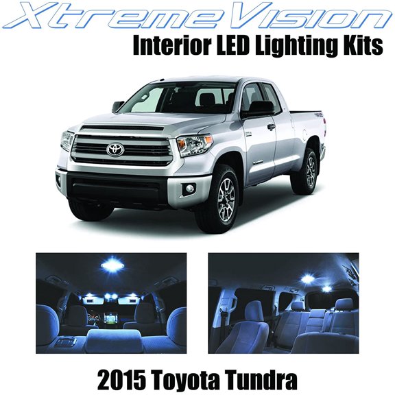 XtremeVision Interior LED for Toyota Tundra 2015+ 17 Pieces Cool White Interior LED Kit Package+ Installation Tool