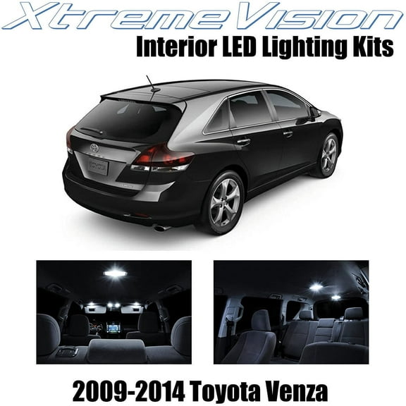 XtremeVision Interior LED for Toyota Venza 2009-2014 14 pcs Pure White Interior LED Kit + Installation Tool
