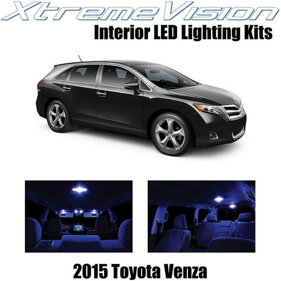 XtremeVision Interior LED for Toyota Venza 2015+ 11 pcs Blue Interior LED Kit + Installation Tool