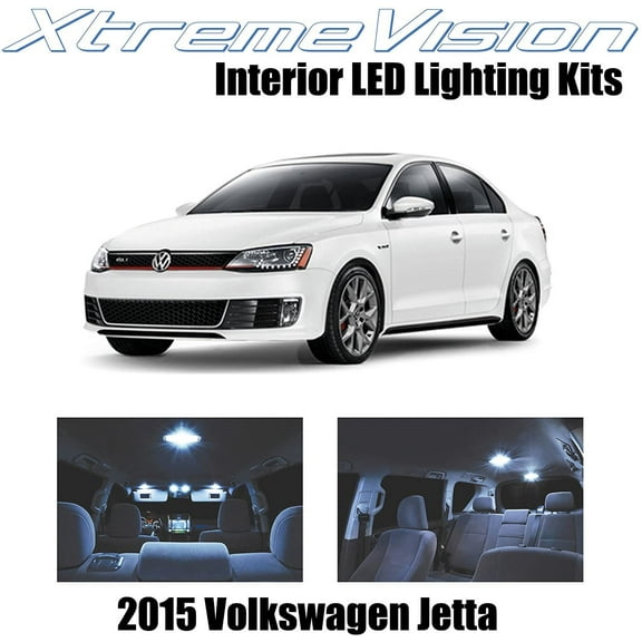 XtremeVision Interior LED for Volkswagen Jetta 2015+ 9 pcs Cool White Interior LED Kit + Installation Tool
