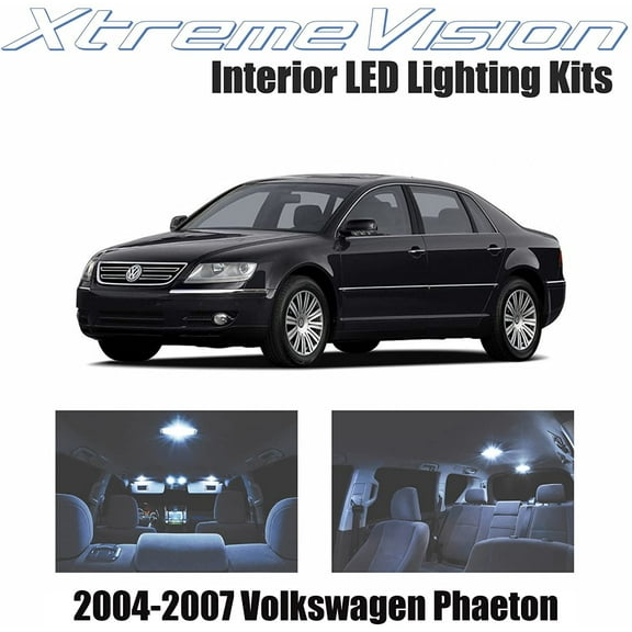 XtremeVision Interior LED for Volkswagen Phaeton 2004-2007 18 Pieces Cool White Interior LED Kit + Installation Tool