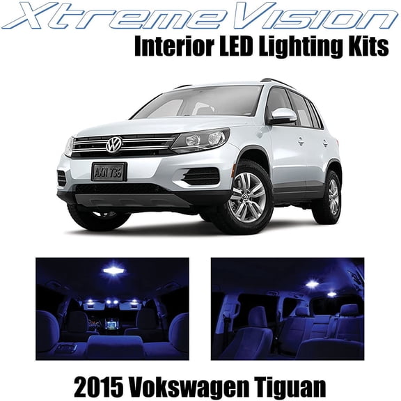 XtremeVision Interior LED for Volkswagen Tiguan 2015+ 9 pcs Blue Interior LED Kit + Installation Tool