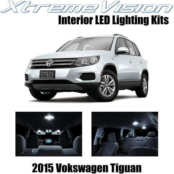 XtremeVision Interior LED for Volkswagen Tiguan 2015+ 9 pcs Pure White Interior LED Kit + Installation Tool