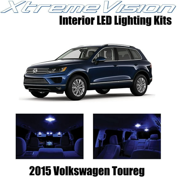 XtremeVision Interior LED for Volkswagen Toureg 2015+ 5 pcs Blue Interior LED Kit + Installation Tool