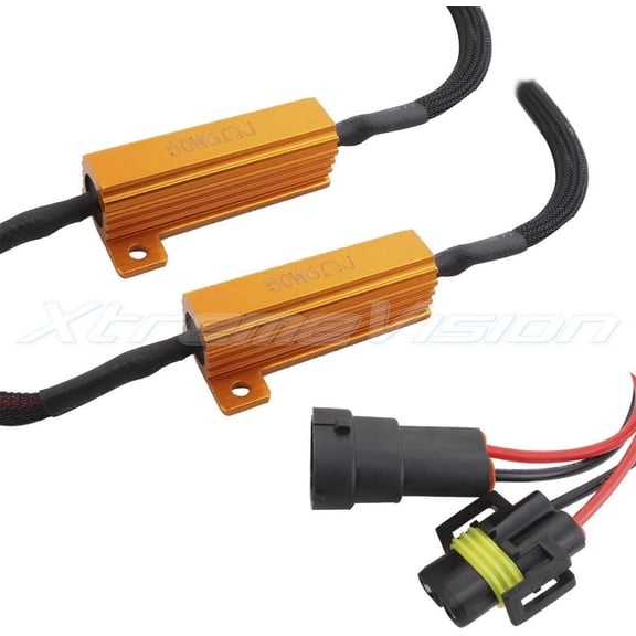 XtremeVision LED Anti Flicker Resistor Warning Decoder Plug and Play Error Free 1 Pair - H11 / H9 / H8