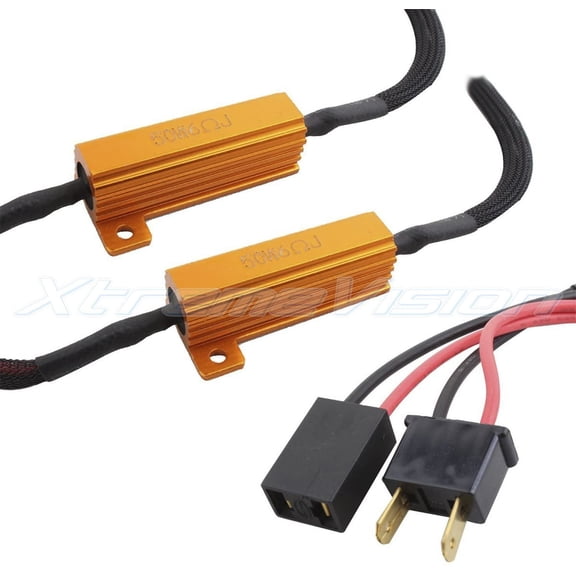 XtremeVision LED Anti Flicker Resistor Warning Decoder Plug and Play Error Free 1 Pair - H7