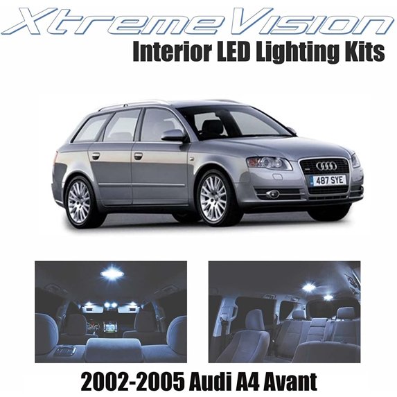 XtremeVision LED for Audi A4 Avant 2002-2005 21 Pieces Cool White Premium Interior LED Kit Package + Installation Tool
