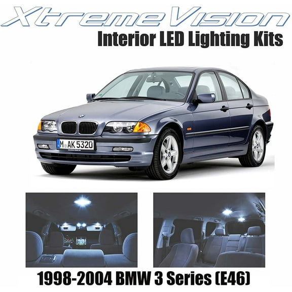 XtremeVision LED for BMW 3 Series E46 1998-2004 9 Pieces Cool White Premium Interior LED Kit Package + Installation Tool
