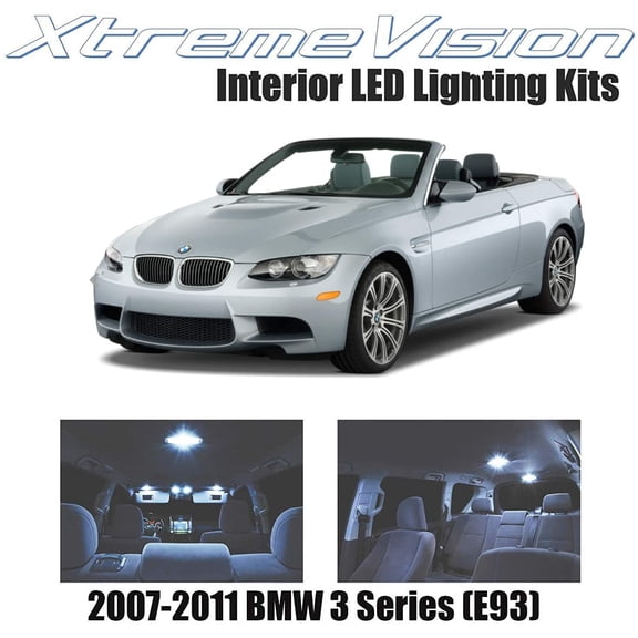 XtremeVision LED for BMW 3 Series E93 2007-2011 9 Pieces Cool White Premium Interior LED Kit Package + Installation Tool