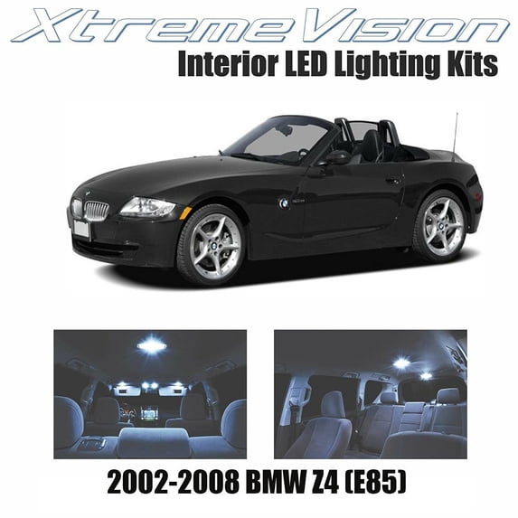 XtremeVision LED for BMW Z4 (E85) 2002-2008 (5 Pieces) Cool White Premium Interior LED Kit Package + Installation Tool