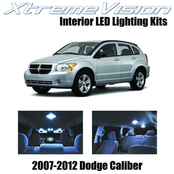 XtremeVision LED for Dodge Caliber 2007-2012 (6 Pieces) Cool White Premium Interior LED Kit Package+Installation Tool