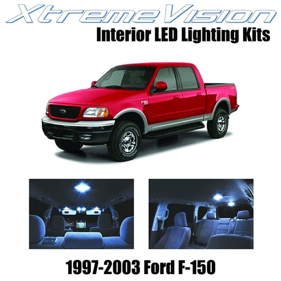 XtremeVision LED for Ford F-150 1997-2003 10 Pieces Cool White Premium Interior LED Kit Package+Installation Tool