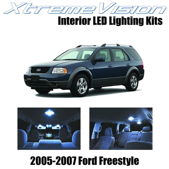 XtremeVision Interior LED for Ford Freestyle 2005-2007 6 Pieces Cool White Interior LED Kit + Installation Tool