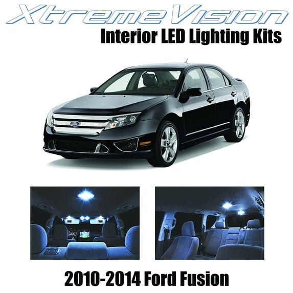 XtremeVision LED for® Ford Fusion 2010-2014 (5 Pieces) Cool White Premium Interior LED Kit Package+Installation Tool