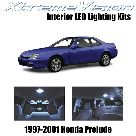 XtremeVision LED for Honda Prelude 1997-2001 5 Pieces Cool White Premium Interior LED Kit Package + Installation Tool