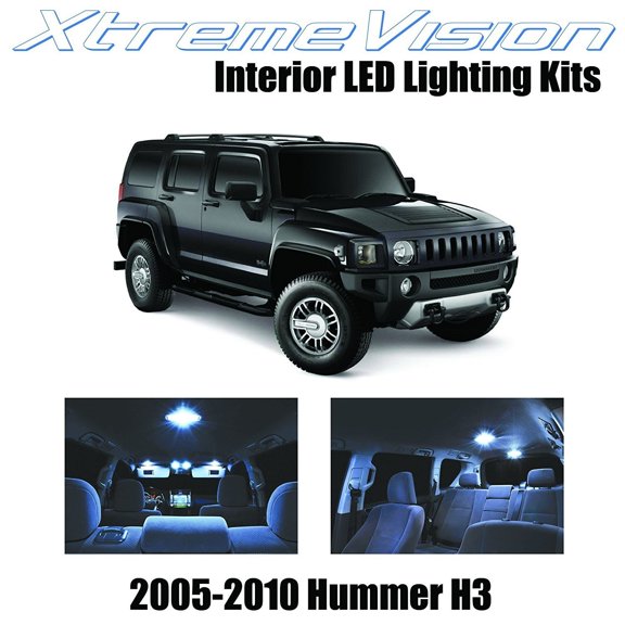 XtremeVision LED for Hummer H3 2005-2010 15 Pieces Cool White Premium Interior LED Kit Package+installation