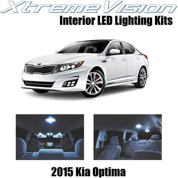 XtremeVision LED for Kia Optima 2015+ 9 Pieces Cool White Premium Interior LED Kit Package + Installation Tool Tool