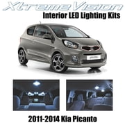 XtremeVision LED for Kia Picanto 2011-2014 4 Pieces Cool White Premium Interior LED Kit Package + Installation Tool